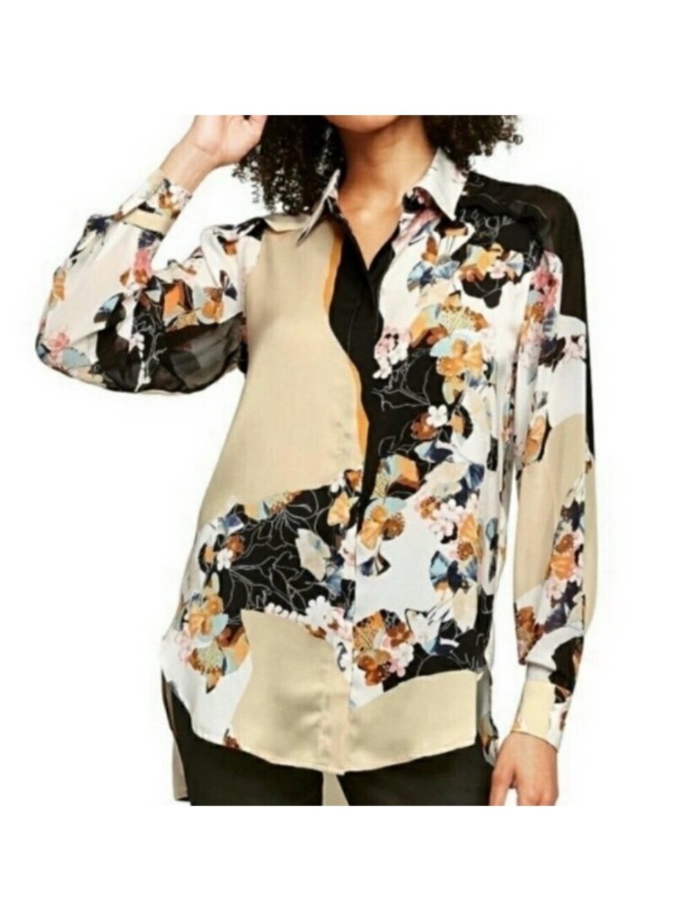 3.1 Phillip Lim for Target Blouse Floral Long Sleeve Women's Small